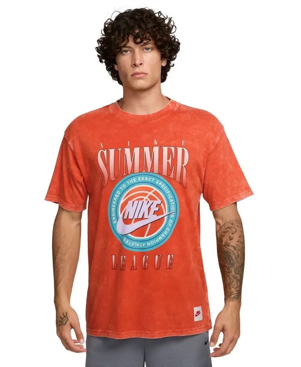 Nike Men's Summit League Short Sleeve Basketball T-Shirt Size Large Picante Red